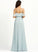 Length A-Line Floor-Length Off-the-Shoulder Silhouette Embellishment SplitFront Fabric Neckline Maud Sleeveless A-Line/Princess Bridesmaid Dresses