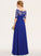 Embellishment Length Ruffle Fabric Floor-Length Silhouette A-Line Neckline Off-the-Shoulder Francesca Sleeveless V-Neck Bridesmaid Dresses