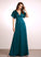 Floor-Length Satin Silhouette Neckline Fabric V-neck Length A-Line Straps Danielle Natural Waist Floor Length Bridesmaid Dresses