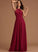 Fabric Embellishment Silhouette Lace A-Line Floor-Length Length Neckline ScoopNeck Mercedes Velvet Natural Waist Bridesmaid Dresses