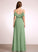Fabric A-Line Silhouette Neckline Length V-neck SplitFront Asymmetrical Embellishment Anastasia A-Line/Princess Natural Waist Bridesmaid Dresses
