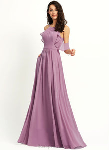 Embellishment Neckline A-Line Silhouette Floor-Length Fabric ScoopNeck Pockets Length Claudia Bridesmaid Dresses