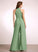 Embellishment Straps Bow(s) Floor-Length Neckline Length HighNeck Fabric Meredith A-Line/Princess Floor Length Natural Waist Bridesmaid Dresses