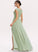V-neck Silhouette A-Line Embellishment Lace SplitFront Length Fabric Floor-Length Neckline Giovanna V-Neck Bridesmaid Dresses