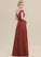 Fabric Silhouette A-Line Embellishment Length Off-the-Shoulder Floor-Length Neckline Ruffle Sarah Sleeveless High Low Bridesmaid Dresses