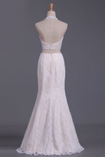 Load image into Gallery viewer, 2024 Prom Dresses Halter Two Pieces Lace Mermaid Floor Length