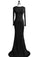 Long Sleeve Backless Sheath Party Dress Prom Gown CLF015