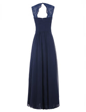 Load image into Gallery viewer, Chiffon Bridesmaid Dress Long Lace Prom Dress Evening Dress