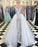 Sheath Spaghetti Straps White Detachable Train Prom Dress with Appliques, Quinceanera Dresses SRS15373