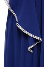 Load image into Gallery viewer, 2024 Polyester Prom Dresses V Neck A Line Ankle Length