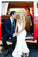 Spaghetti Straps V Neck Lace Wedding Dresses, Backless Mermaid Beach Wedding Gowns SRS15423