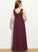 Scoop Lace Junior Bridesmaid Dresses Neck A-Line Beading With Chiffon Sequins Floor-Length Kendal