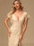 A-Line Length Floor-Length Silhouette SplitFront Fabric V-neck Embellishment Neckline Gina Bridesmaid Dresses