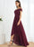 Fabric A-Line Asymmetrical Lace Embellishment Off-the-Shoulder Neckline Silhouette Length Haley Spaghetti Staps Floor Length Bridesmaid Dresses