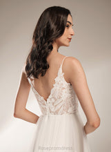 Load image into Gallery viewer, V-neck Wedding Lace Laurel Tea-Length A-Line Dress Tulle Wedding Dresses