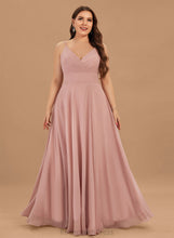 Load image into Gallery viewer, A-Line V-neck Chiffon Ruffle With Prom Dresses Vera Floor-Length