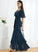 Neckline SplitFront V-neck Length Fabric Embellishment Silhouette Asymmetrical A-Line Mikaela Bridesmaid Dresses