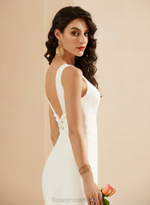 Wedding Dresses Stretch Crepe Wedding Floor-Length Dress Trumpet/Mermaid Luna