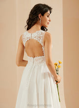 Load image into Gallery viewer, A-Line Knee-Length With Kassidy Dress Wedding Dresses Lace V-neck Wedding Sequins