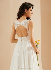 A-Line Knee-Length With Kassidy Dress Wedding Dresses Lace V-neck Wedding Sequins