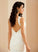 Stretch Court Wedding Crepe Trumpet/Mermaid Dress V-neck Carolyn Wedding Dresses Train