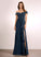 Floor-Length A-Line Fabric Off-the-Shoulder Silhouette Ruffle Length Neckline Embellishment Kylee Bridesmaid Dresses