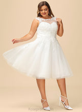 Load image into Gallery viewer, Ruffle Wedding Cailyn A-Line Illusion Lace Tulle Asymmetrical With Dress Wedding Dresses