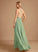 A-Line Neckline Sequins Silhouette Fabric Embellishment Floor-Length Beading Length V-neck Natalia A-Line/Princess Bridesmaid Dresses