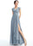 Fabric Length Embellishment Ruffle V-neck Silhouette Floor-Length A-Line Neckline SplitFront Anna Bridesmaid Dresses