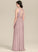 Neckline Length A-Line SplitFront Floor-Length Embellishment Fabric Ruffle Silhouette Bow(s) ScoopNeck Glenda Bridesmaid Dresses