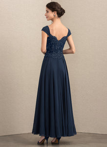 Bride Lace With the of Ruth A-Line Mother Sequins Mother of the Bride Dresses V-neck Chiffon Ankle-Length Dress