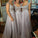 Lace Grey Long Chiffon Sexy Sweetheart Cap Sleeve A-Line Lace up Appliques Bridesmaid Dresses RS46