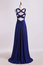 Load image into Gallery viewer, 2024 Halter Prom Dresses A Line Floor Length