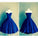 Royal Blue Sweetheart Vestidos Knee Length Backless Pleats Fashion Graduation Dress RS439