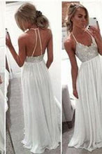 Load image into Gallery viewer, Backless Beading Real Made Prom Dresses Long Evening Dresses Prom Dresses On Sale D74