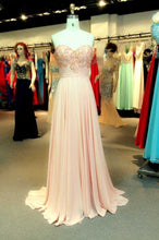 Load image into Gallery viewer, 2024 New Arrival Prom Dresses A Line Sweetheart Sweep/Brush Chiffon With Beading