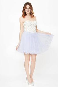 2024 Sweetheart Beaded Bodice Homecoming Dresses A Line Tulle Short/Mini