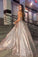 Sparkly Ball Gown Sweetheart Strapless Prom Dresses with Pockets, Dance SRS15673