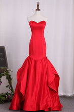 Load image into Gallery viewer, 2024 New Arrival Sweetheart Satin Mermaid Lace Up Evening Dresses