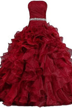 Load image into Gallery viewer, Pretty Ball Gown Quinceanera Dress Ruffle Prom Dresses RS227