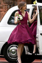 Load image into Gallery viewer, Ball Gown V-Neck Elegant Modest Cocktail Dresses Bridesmaid Dresses