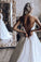 Elegant A-Line 3D Lace Wedding Dresses Chapel Train Wedding Dress