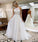 A Line Halter Tulle Wedding Dress with Top Lace, Backless Beach Wedding Dresses SRS15547
