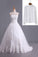 2023 Muslim Wedding Dresses A Line High Neck Tulle With Applique Court Train