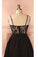 Spaghetti strap black simple lace cheap sexy homecoming prom dress BD0067