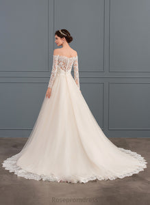 Ball-Gown/Princess Dress Train Lace Wedding Jamiya Wedding Dresses Chapel Tulle