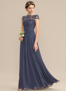 A-Line Length Neckline Fabric Lace ScoopNeck Floor-Length Straps Silhouette Elsie A-Line/Princess Natural Waist Bridesmaid Dresses