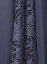 Load image into Gallery viewer, Embellishment Silhouette Fabric A-Line Asymmetrical Neckline V-neck Ruffle Length Gina Bridesmaid Dresses