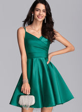 Load image into Gallery viewer, V-Neck Formal Dresses A-line Bianca Dresses Satin