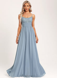 Lace Floor-Length Neckline Silhouette A-Line Straps&Sleeves Length Fabric Scoop Jackie Bridesmaid Dresses